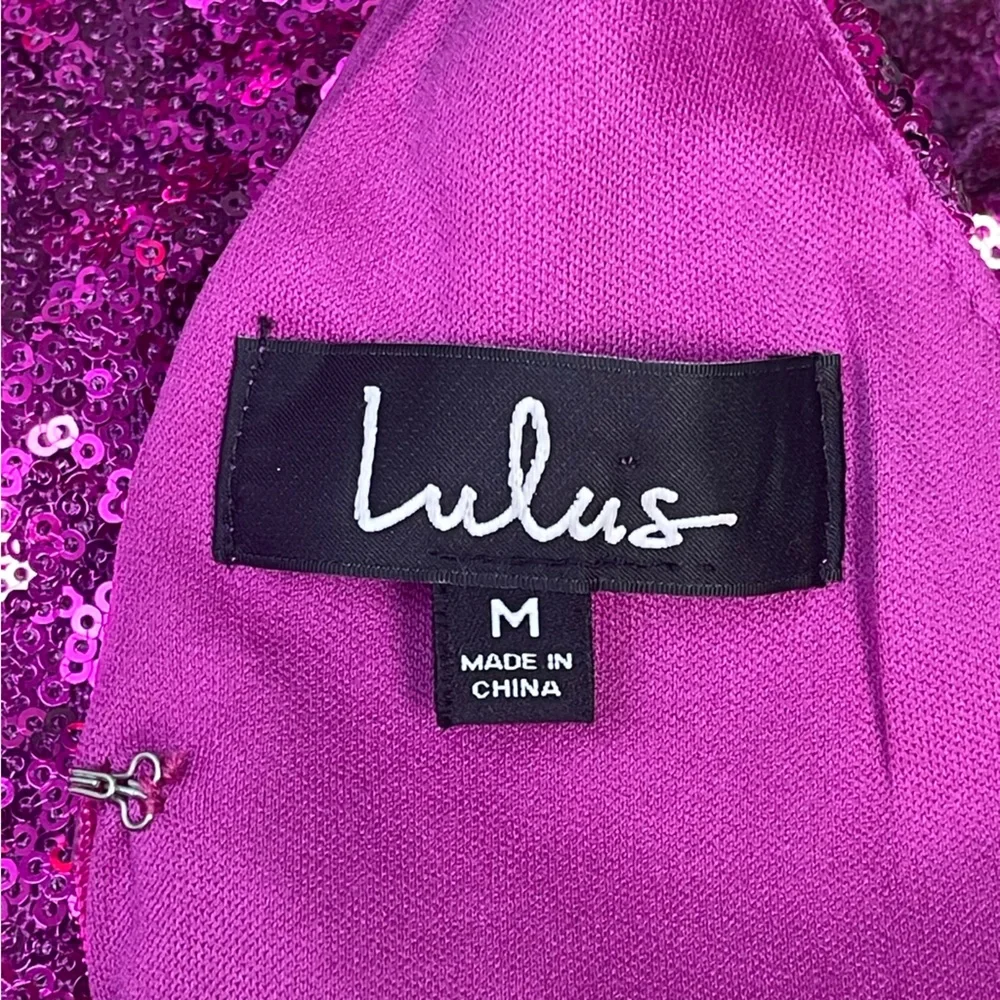 Lulu’s Sequin Bodycon Mini Dress Size Medium M Lulus - Picture 5 of 6